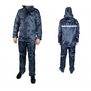 Completo Antipioggia EF016 XONE con giacca e pantalone di Nylon antistrappo