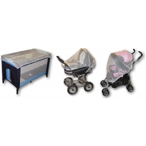 Zanzariera 228037 universale 3 in 1 passeggino ovetto e porta enfant 90x140cm