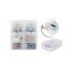 Set contenitore organizzatore scarpe trasparent box organizza scatola scarpe 