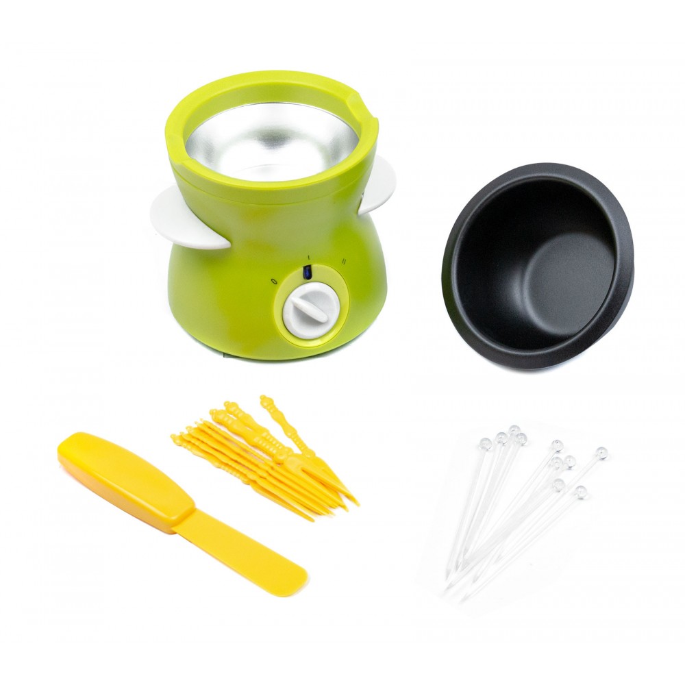 Set Fonduta Navaris In Ghisa - Kit Per 6 Persone Con Pentola, Forchette E Bruciatore - Ideale Per Formaggio E Cioccolato - Foto 9