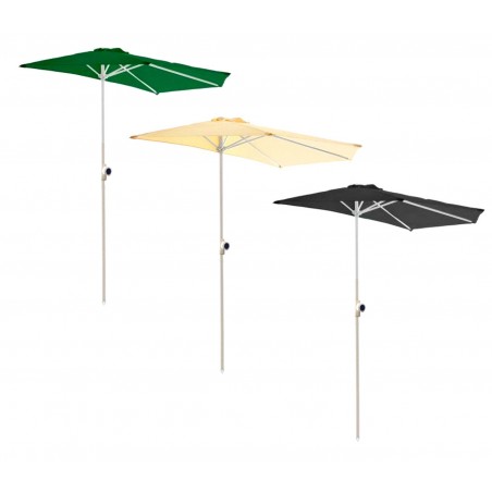 Ombrellone a semicerchio a parete da balcone giardino 331774 ONSHORE 160X100 cm