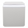 ADRIATIC 271681 Frigo portatile da 24 lt in PP Bianco trama RATTAN 40x37x23cm