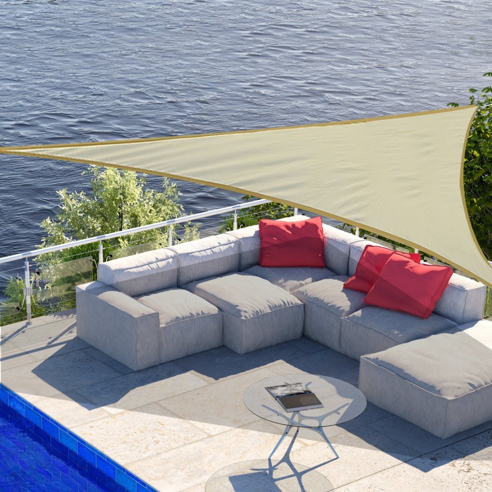 Tenda A Vela Ombreggiante Rettangolare 190x400 Cm – Antivento, Impermeabile E Anti UV 98% Per Giardino E Piscina