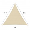 Telo triangolare Ombreggiante 482384 Beige 5x5x5mt tenda a vela con corda