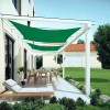 Telo Ombrengiante QUADRATO 482452 Verde 5x5m agganci rinforzati e corda in nylon