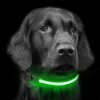 FUBUCA Collare regolabile luminoso a LED per cani ricarica solare e usb 3 taglie