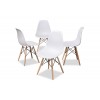 Set di 4 sedie Supreme Design VESTIAMO CASA 686801 gambe legno Seduta Rigida