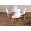 Set di 4 sedie Supreme Design VESTIAMO CASA 686801 gambe legno Seduta Rigida