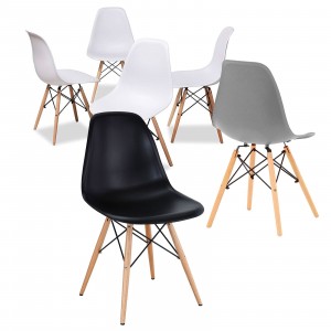 Set di 4 sedie Supreme Design VESTIAMO CASA 686801 gambe legno Seduta Rigida