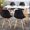 Set di 4 sedie Supreme Design VESTIAMO CASA 686801 gambe legno Seduta Rigida