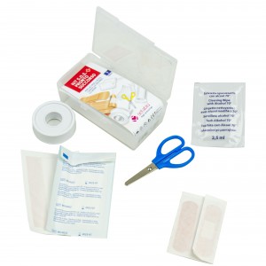 SETABLU Kit SOS Pronto soccorso 931507 cerotti forbicine bande idrofile 7 pezzi