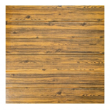 Parato 3D Adesivo in PE LEGNO SCURO 965471 antiurto fonoassorbente 70x70 cm