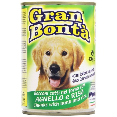 Monge GRAN BONTA' Agnello e Riso scatoletta per cani da 400g con vitamine