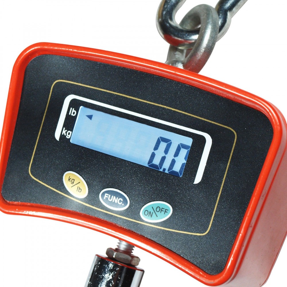 Bilancia Digitale Industriale Con Gancio Dinamometro, Portata 1000 Kg, Dimensioni Circa 26x14x8 Cm, Peso 1,4 Kg, Colori Vari