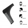 Pettine Burning Beard 176565 guida per taglio e pettine barba per linee perfette