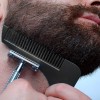 Pettine Burning Beard 176565 guida per taglio e pettine barba per linee perfette
