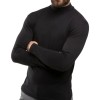 Maglia da uomo mod. Raphael VKA28 interno felpato slim fit a mezzo collo