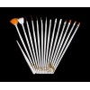 Set 15 pennelli nail art ricostruzione unghie
