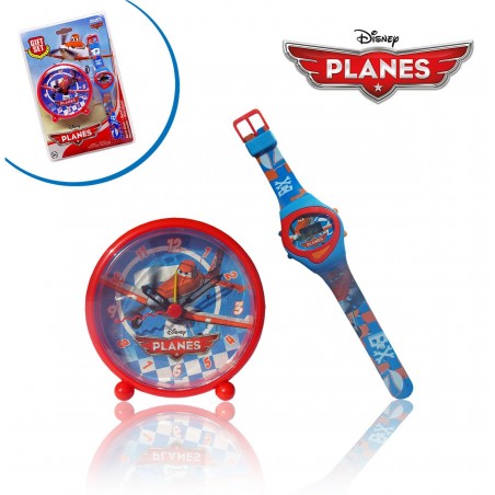 WD10439 Orologio digitale polso con orologio comodino sveglia Planes