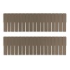 Pack 2 Divisori organizer componibili 290037 per cassetti in plastica 130x435mm