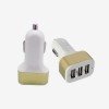 Presa accendisigari 3 porte usb caricatore smartphone fotocamera pc 6 colori
