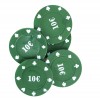 Set 200 fiches colorate in apposito contenitore chips per poker texas hold em