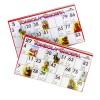 Tombola Napoletana 48 cartelle 221439 cartellone paniere vimini e numeri