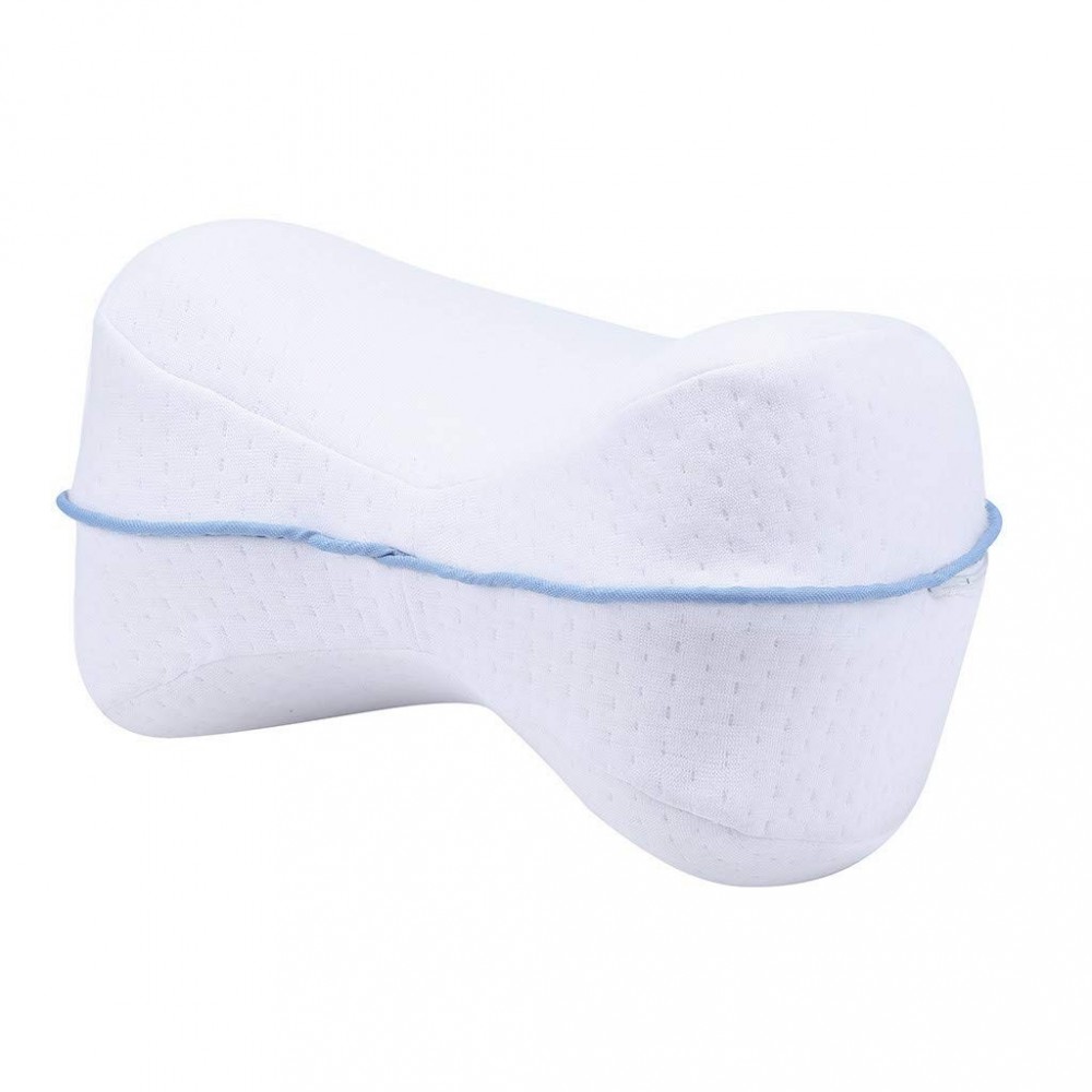 Cuscino Ortopedico A Mezza Luna In Memory Foam - Per Gambe, Schiena, Ginocchia - Foto 8