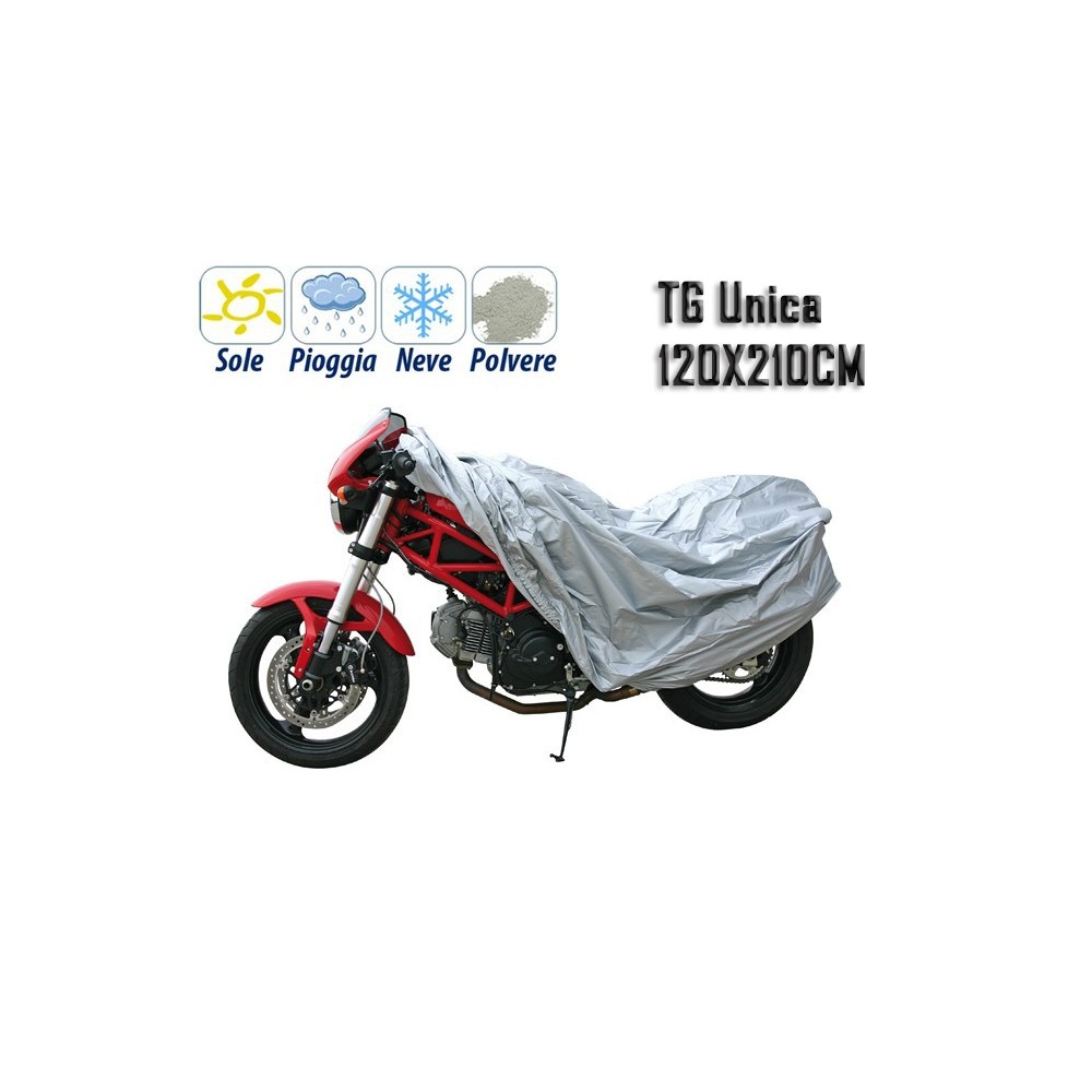 Telo Coprimoto Impermeabile Taglia XL Per Moto E Scooter - Con Cinghia E Asola Lucchetto - OJ Evolution