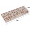 Box Lettere 130pz per decoupage in legno 146149 shabby chic decorazione