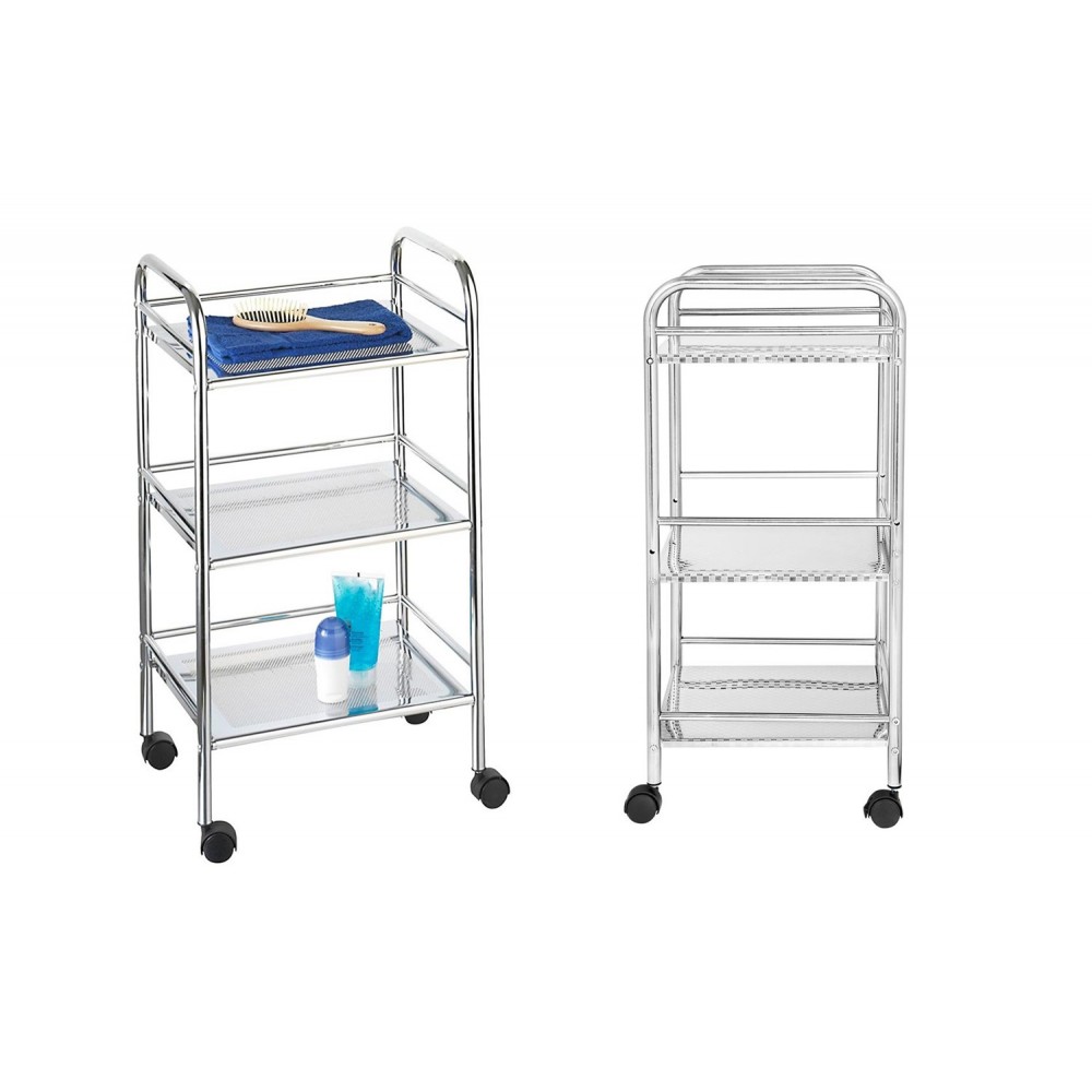 Carrello Multifunzione A 4 Livelli - Organizzatore Con Ruote Per Cucina, Bagno E Lavanderia