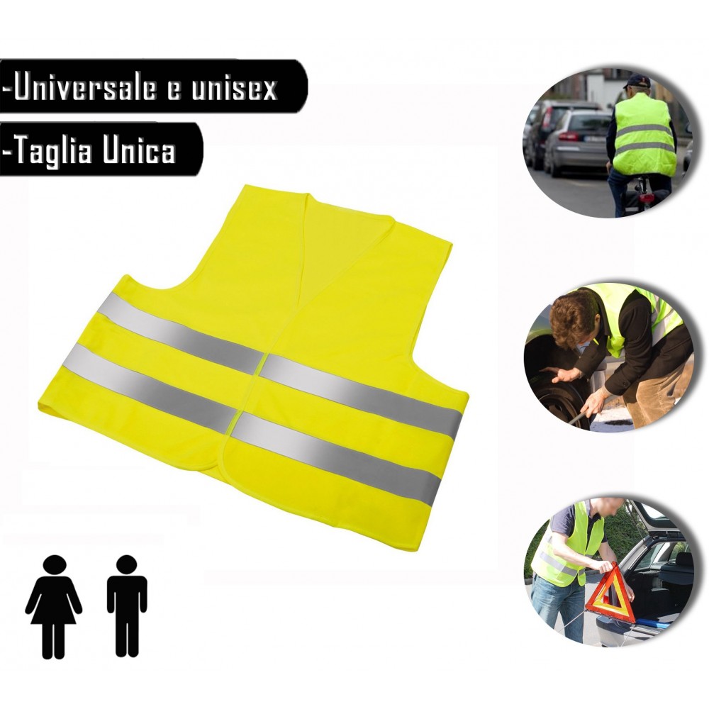 Giubbotto Sicurezza Bambini - Gilet Catarifrangente 360&deg; (3-12 Anni)