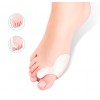 Coppia di supporti protezione in gel con divaricatore per alluce valgo sollievo immediato notte e giorno unisex e universale