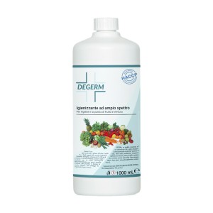 DEGERM sanificante igienizzante per lavare frutta e verdura 1 LT bio igiene