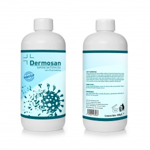 Pack 12 pz Sapone mani sanificante DERMOSAN alla clorexidina 1 LT igienizzante