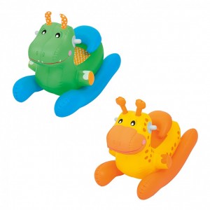 Giraffa o dinosauro gonfiabile cavalcabile 52220 dondolo Bestway 86x43x63 cm