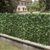 Siepe sintetica realistica con rete edera giardino 1x3 mt collegabili a catena