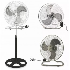 Ventilatore 3 in 1 FELICIA a colonna da tavolo e muro pala 45cm 3 velocità 60W