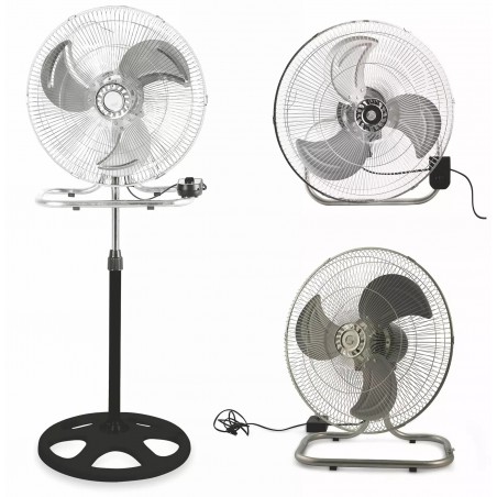 Ventilatore 3 in 1 FELICIA a colonna da tavolo e muro pala 45cm 3 velocità 60W