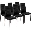 Set di 6 sedie in Ecopelle Modern Design PENNY Seduta imbottita 41x45x98,5cm