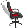 Sedia da ufficio Gaming Racer in ecopelle 4 ruote girevoli Poltrona Direzionale