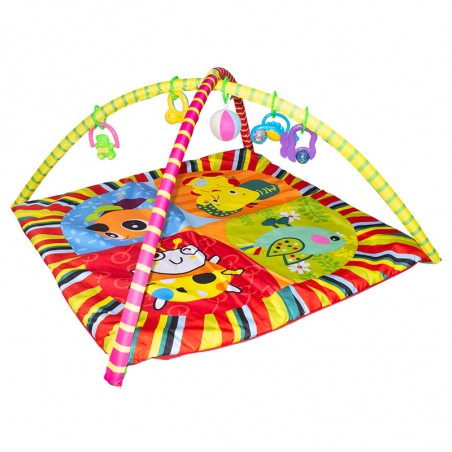 Tappeto attivita' con 5 sonaglini Tu Giochi 121418 gioco bambini 83x83 cm