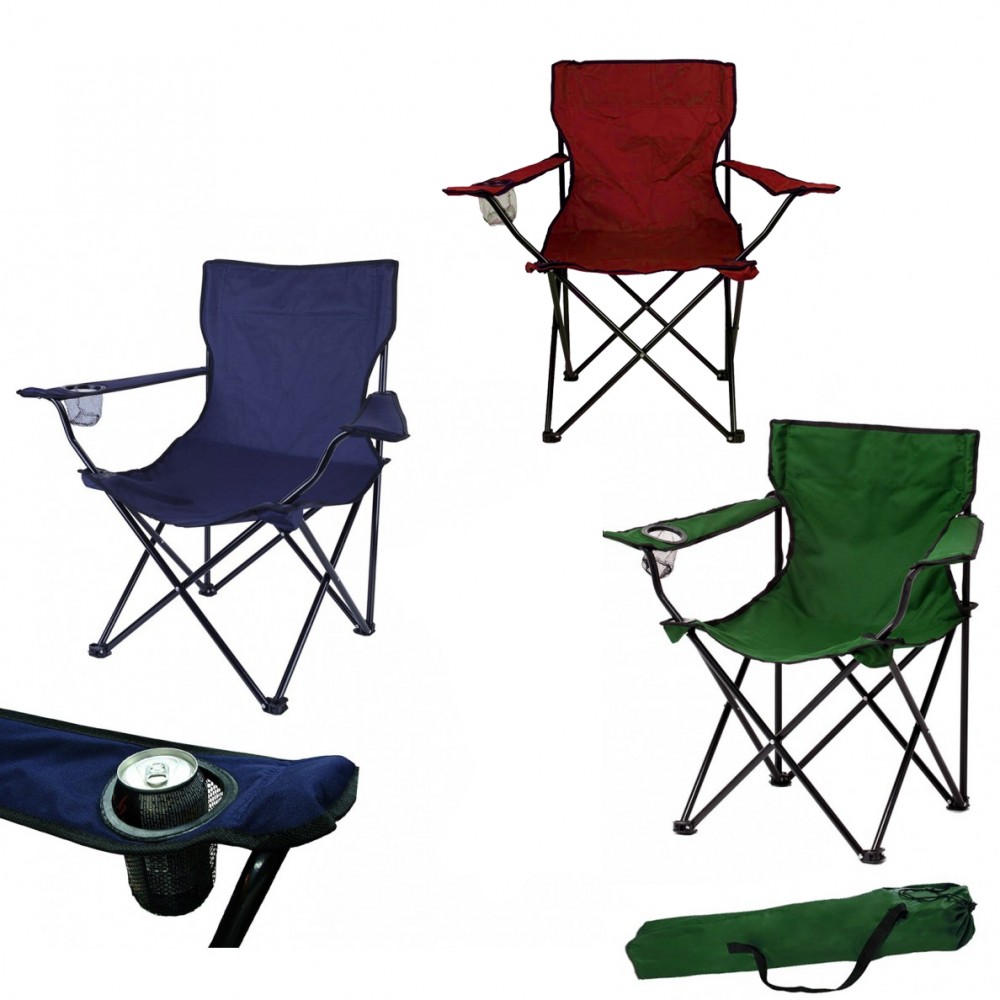 Oxfort Sedia Pieghevole Da Campeggio E Giardino - Struttura In Acciaio, Colore Lime, Dimensioni 53x46x74 Cm