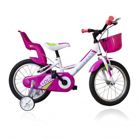 Bicicletta TECNOBIKE NSR 16" modello PLAY GIRL ART 765 con rotelle