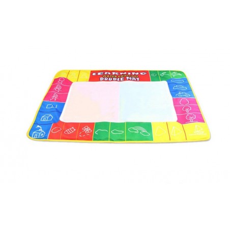 Tappeto Magico Per Disegnare Bambini 100x80cm: Con Penne Ad Acqua E Timbri, Gioco Educativo Riutilizzabile 2-6 Anni - 3