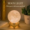 MOON LED Lampada 3D led CM3278 ad accensione touch a forma di luna 12 cm