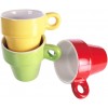 Mini Coffee Mug 788086 Set di 6 tazzine colorate per caffe' con stand  5x5 cm