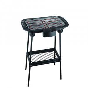 MASTER Barbecue EB02S elettrico 2000W Potenza 220 V - 50/60HZ Nero con gambe