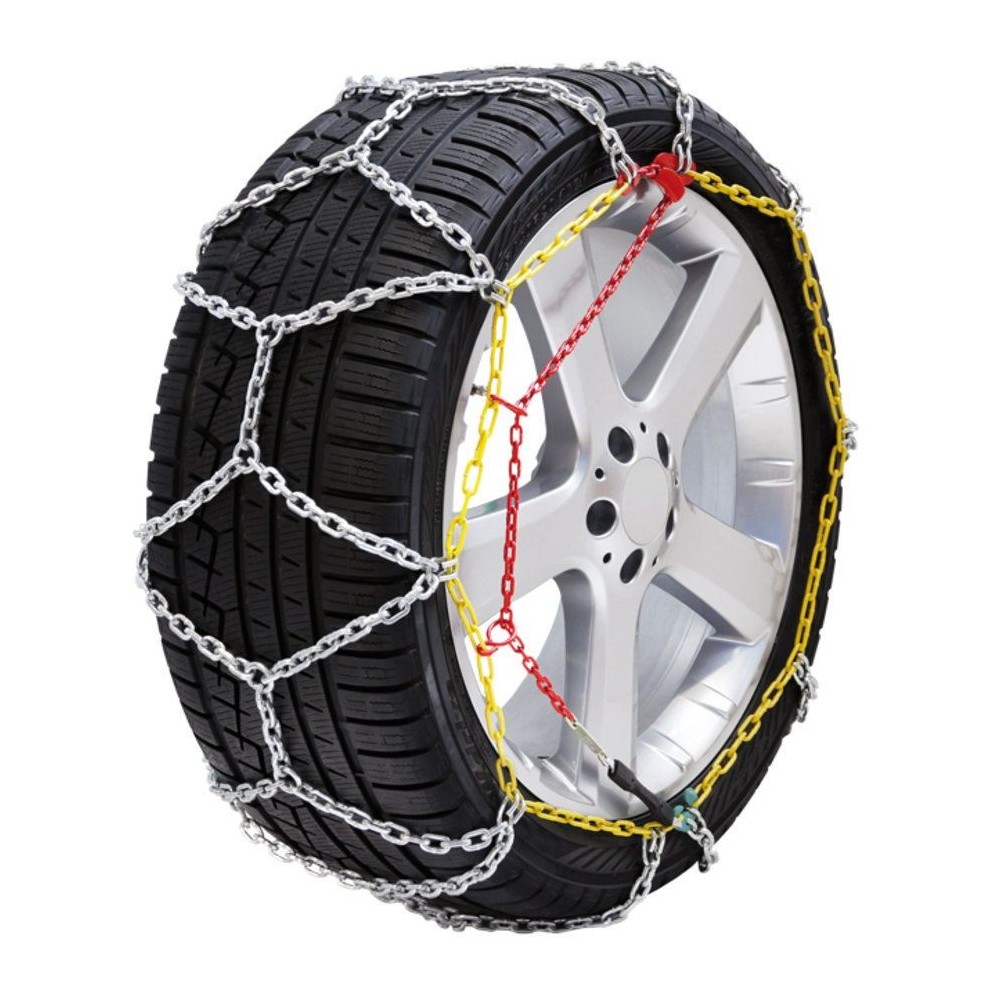 Catene da Neve da 9mm Omologate TÜV GS Onorm Gruppo 100 Compatibile con Varie Misure di Pneumatici Lega di Acciaio Montaggio Facile con Tensore Auto-bloccante Catene da Neve da 9mm Omologate TÜV GS Onorm Gruppo 100 Compatibile con Varie Misure di Pneumatici Lega di Acciaio Montaggio Facile con Tensore Auto-bloccante