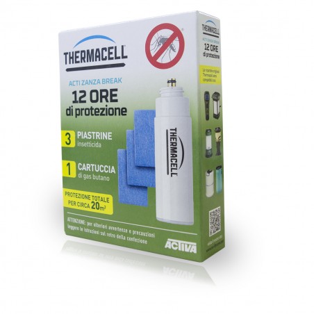 ThermaCELL 3 piastrine insetticida + 1 cartuccia 985110 protezione 12 ore